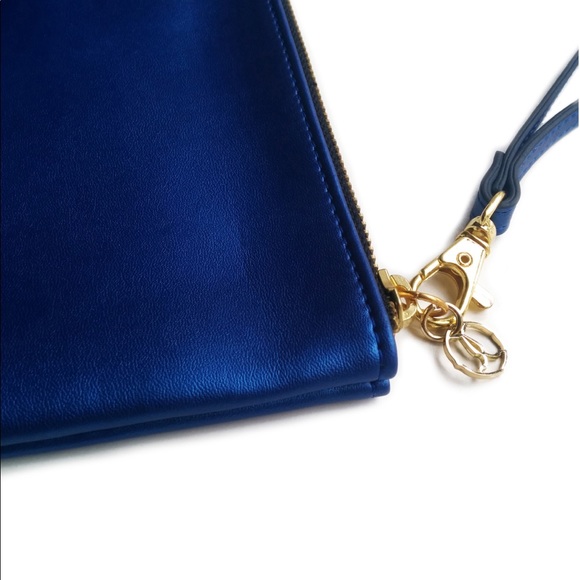 Metallic Blue Clutch - Picture 3 of 3